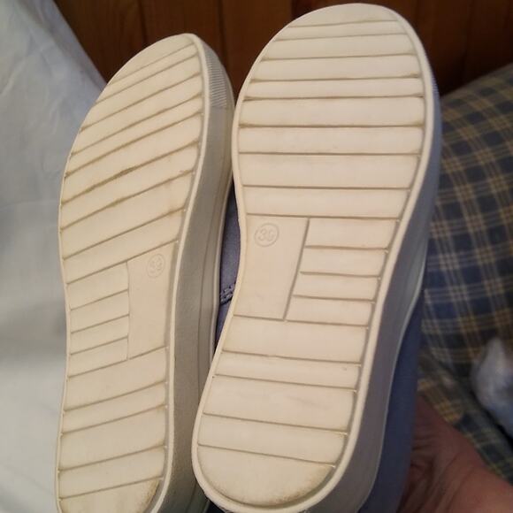 High Hidden Wedge Heel Sneaker Creepers Slip On Women Platform Casual Shoe39/8.5 - Picture 7 of 7